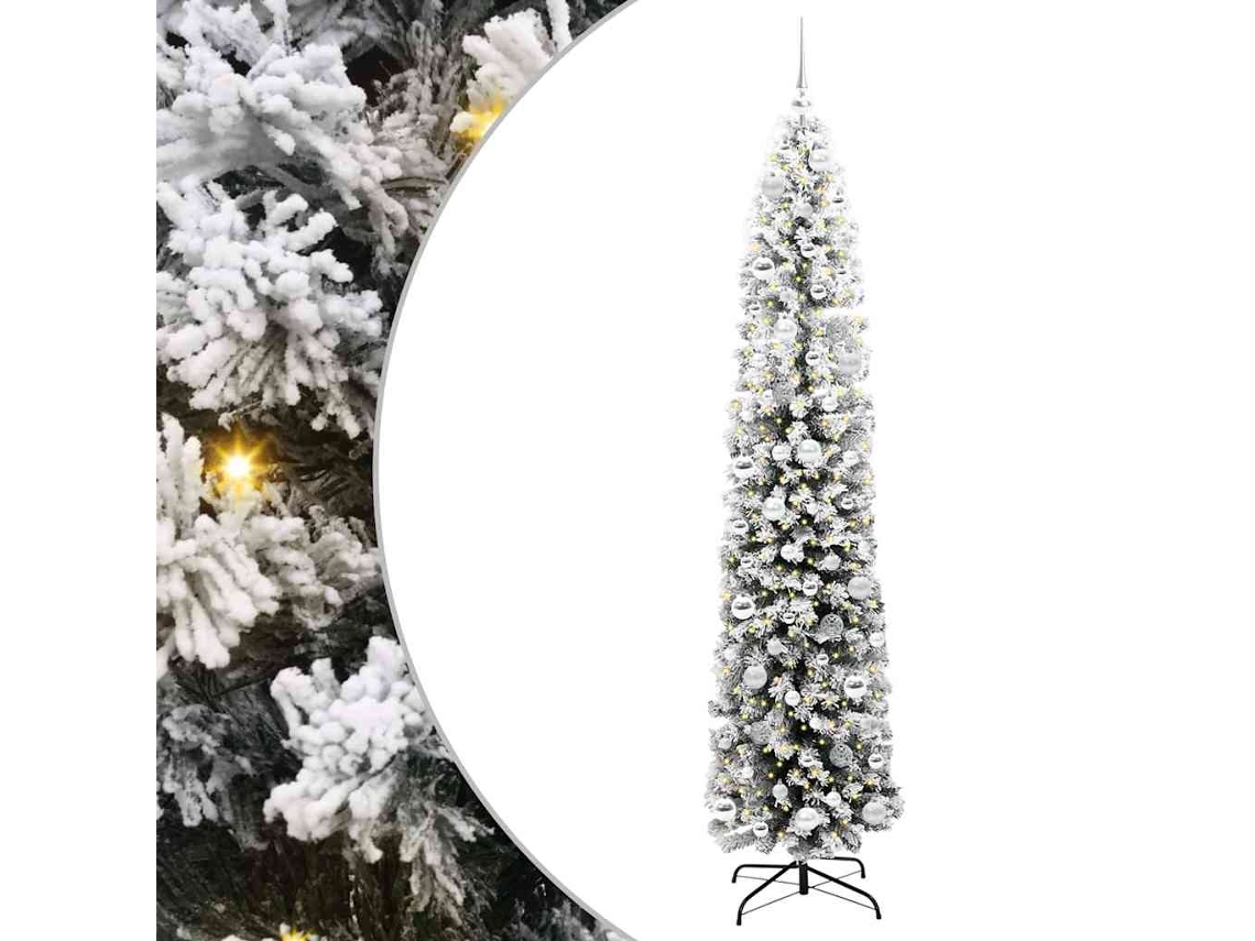 Conjunto 1 Árvore De Natal Vidaxl Verde Pvc (210 Cm)