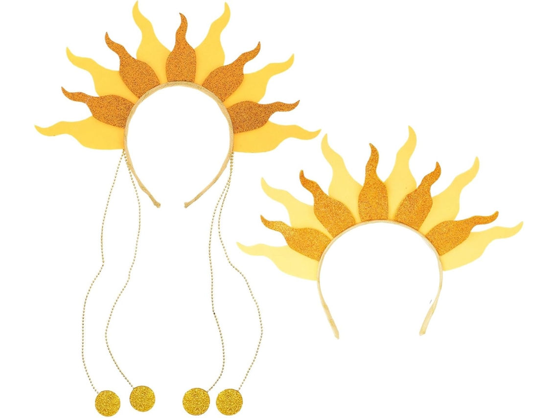 Conjunto De 2 Tiaras Com Coroa Da Deusa Do Sol