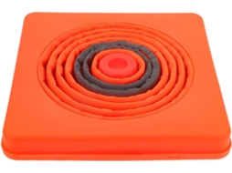 Cone De Segurança Rodoviária Extensível De 45 Cm, Pacote Com 2 Unidades, Pp | Laranja E Preto