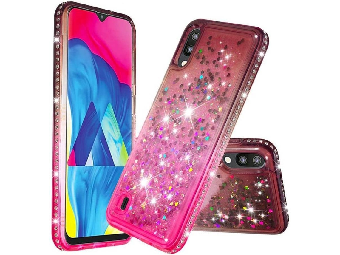 Capa Samsung Galaxy M10 HONGWE. Rosa/Cinzento