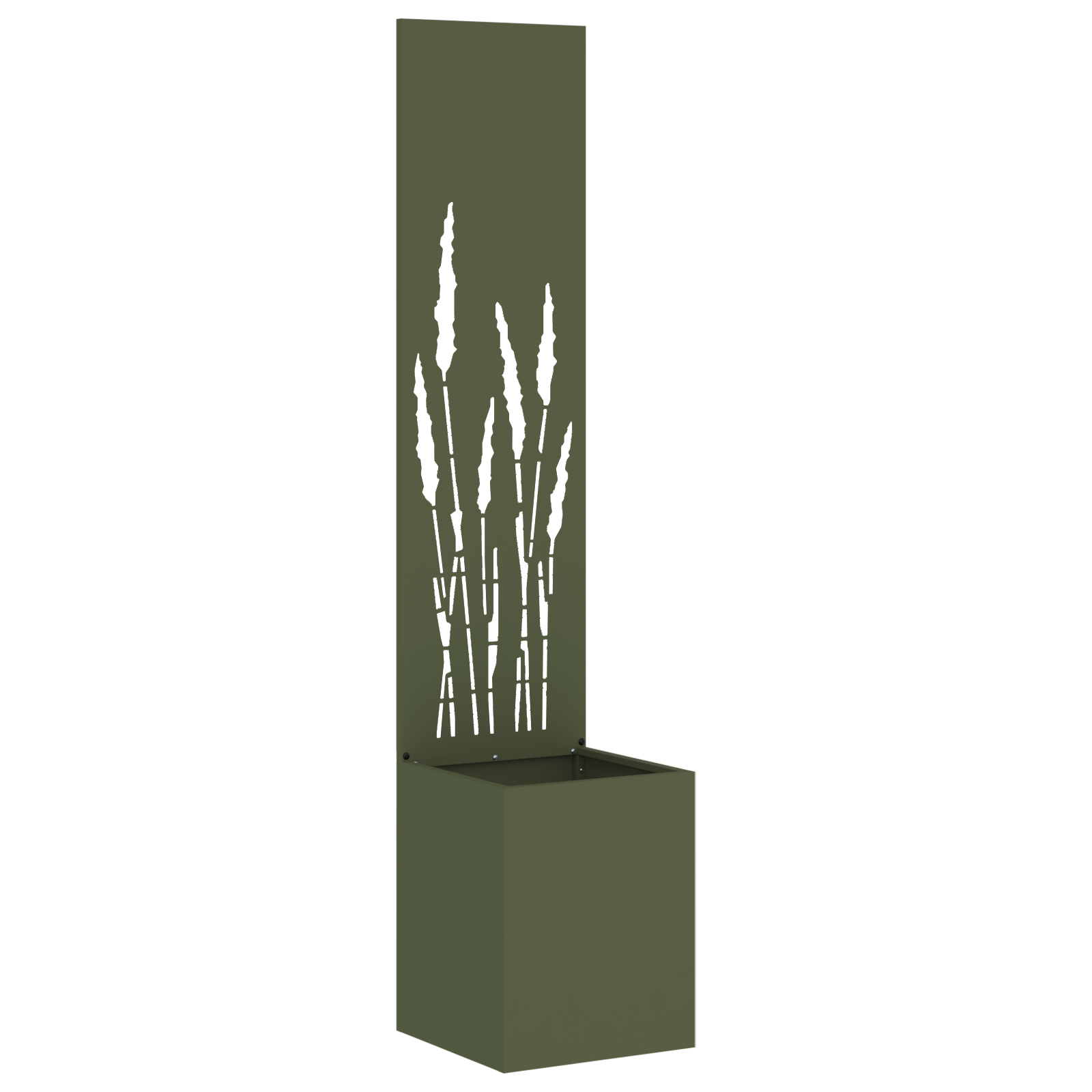 Conjunto 1 Tela De Jardim Vidaxl Verde-azeitona Aço (32 X 32 X 150 Cm)