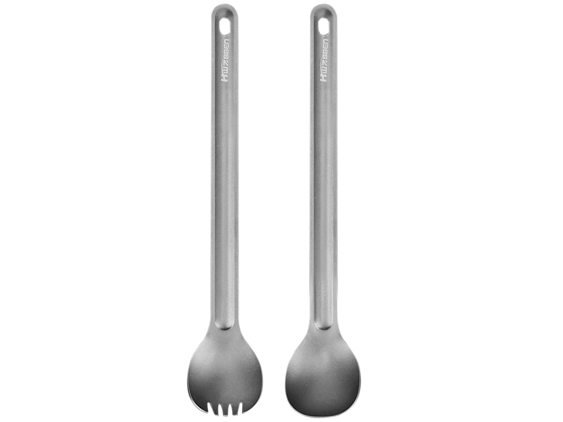 Conjunto Colher e Spork Ti Camping 2pcs