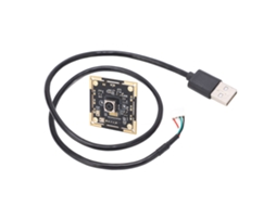 Módulo de câmera de 12 MP sem distorção com microfone integrado e foco automático para uso industrial.