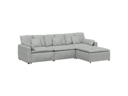 Modular Sofa, Modular Sofas Vidaxl Cinzeto Veludo