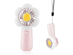 Mini Ventilador Portátil De Mão Fofo E Recarregável, 3 Velocidades De Vento, Usb, Design Fofo, Ventilador De Bolso Silencioso