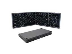 Teclado Bluetooth Dobrável Com Teclado Numérico, Teclado Sem Fio Dobrável De Tamanho Completo E Recarregável Por Everley891