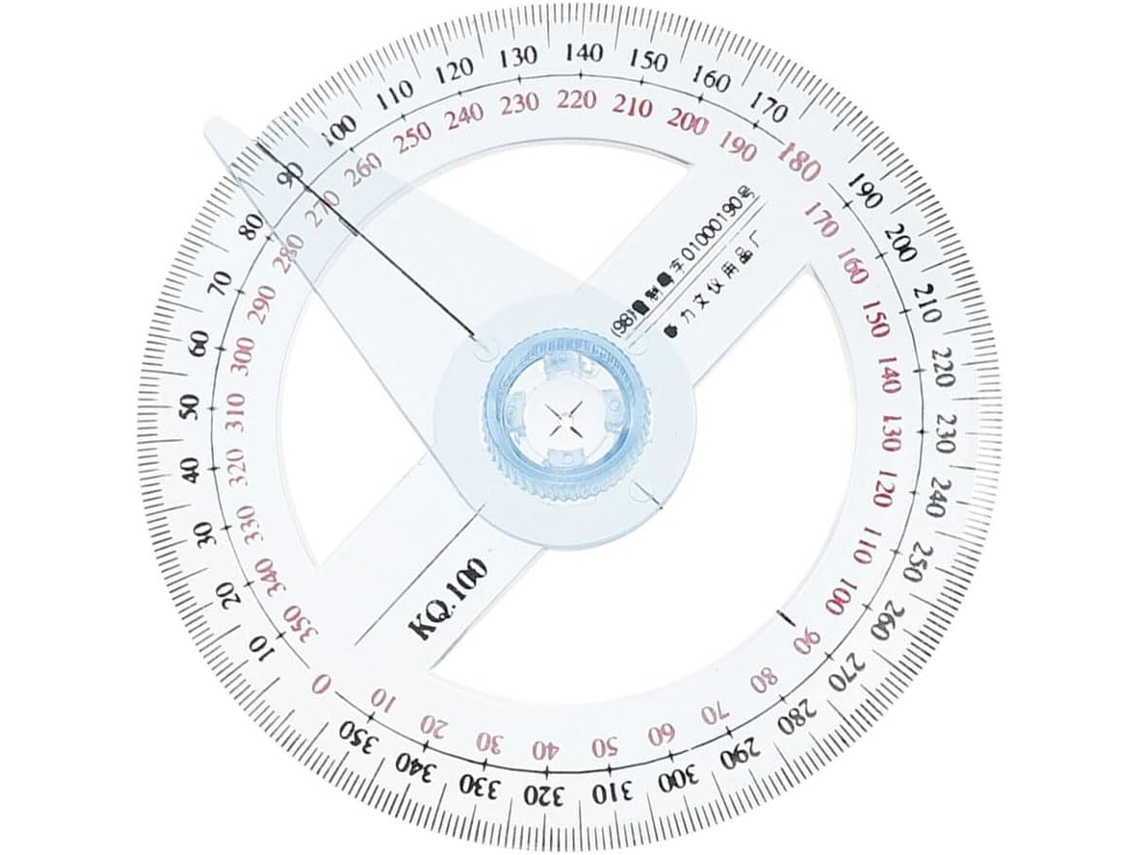 Régua De Desenho Portátil Plástico Doitool, Com Rotação De 360 Graus, Ideal Para Trabalhos Em Madeira E Desenhos