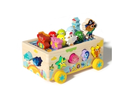 Brinquedo De Jardim Montessori Em Madeira Para Bebés Dos 1 Aos 3 Anos, Desenvolvimento Da Coordenação Motora Fina Hexinyigjly