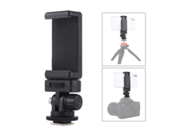 Adaptador De Sapata Fria Com Rosca De 1/4 De Polegada Para Tripé Com Clipe Para Celular