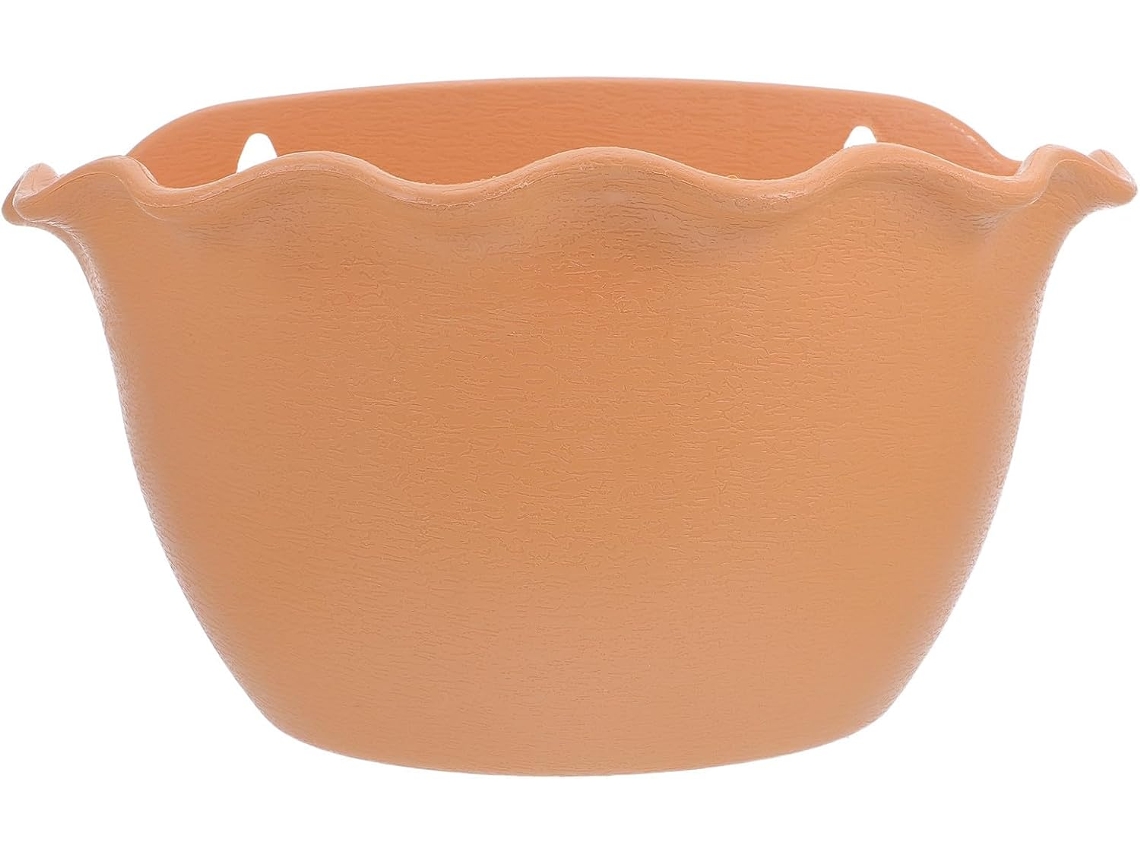Vaso de Parede Semicircular Kichouse, Peça Única, Feito de Resina Às Intempéries, para Uso Interno e Externo. Suporte CHABERLU