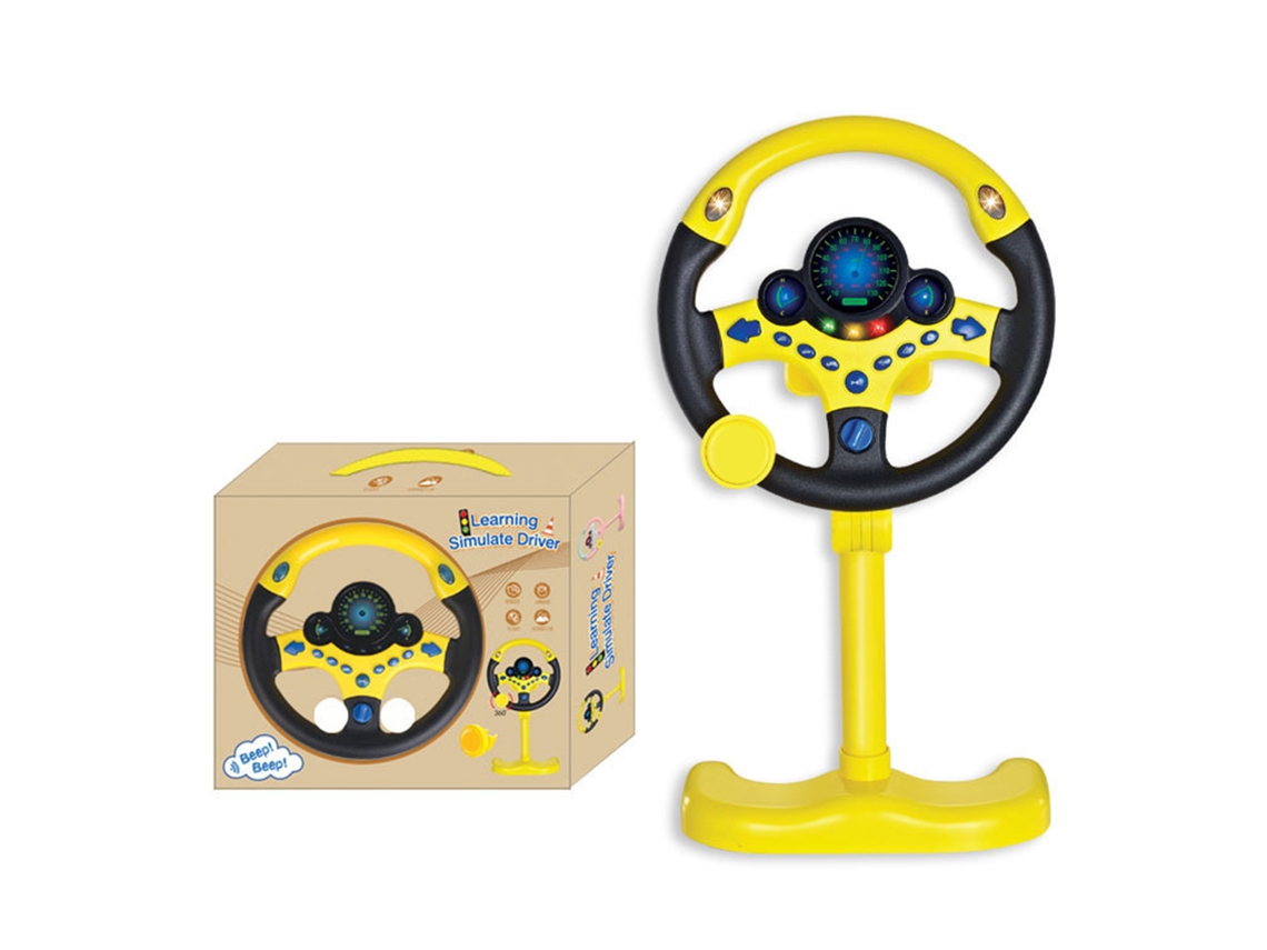 Primerox volante de Brinquedo para Crianças com Luzes e Música Simulação Educativa Elétrica Abs