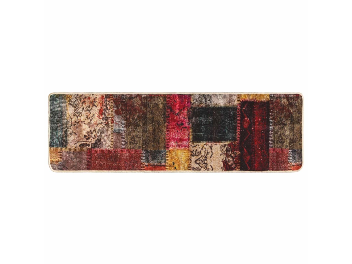 Conjunto 1 Tapete Runner Vidaxl Multicolorido Poliéster (80 X 250 Cm)