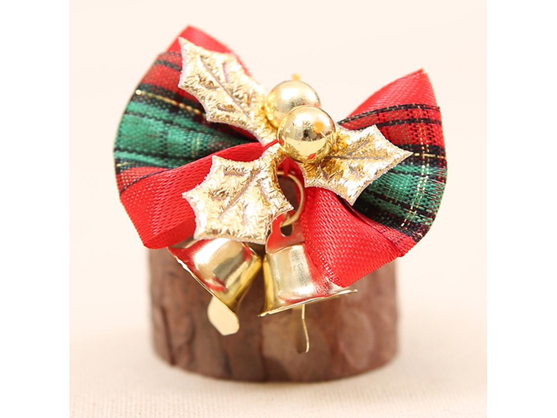 Laxiscreed Pack Com 12 Laços De Natal Com Campainhas Para Presentes, Árvores E Decorações Natalícias