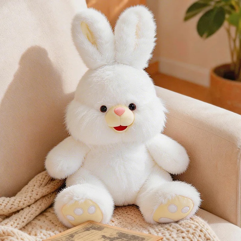 (coelho Branco, Aproximadamente 30-45 Cm) Lindo Coelho De Pelúcia De Alta Qualidade, Boneco De Animal De Desenho Animado Macio.
