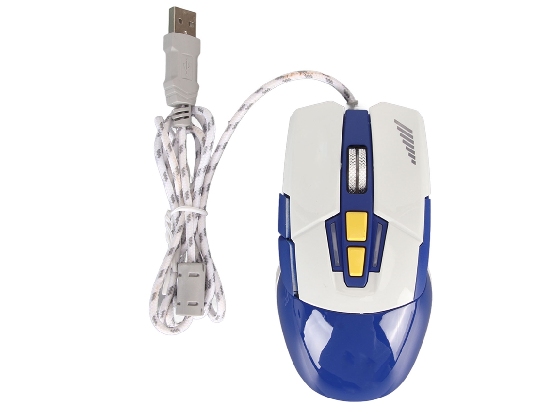 Mouse Gamer Com Fio Sports Car 3200 Dpi Azul