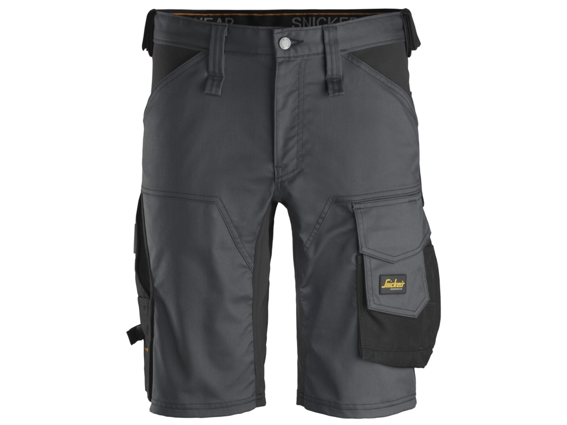 SNICKERS WORKWEAR-61435804048-AllroundWork Stretch Shorts Aço Cinza-Preto tamanho 48