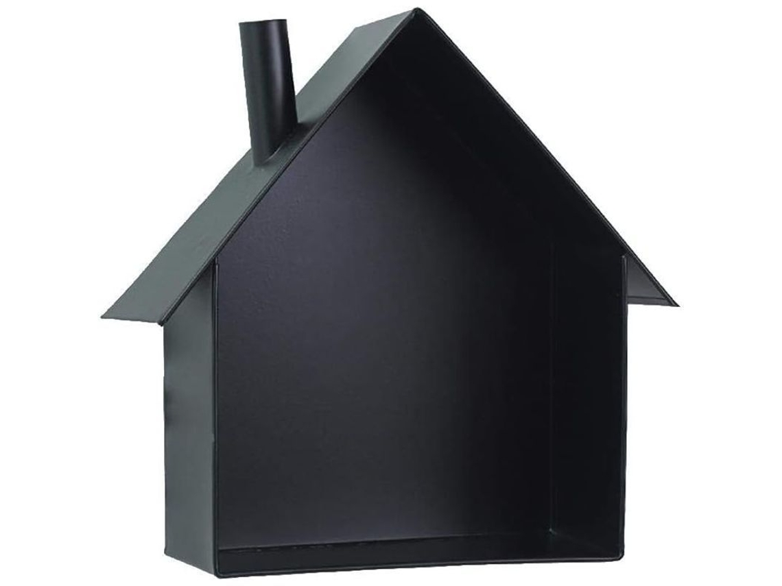 Repisa De Pared De Metal Negro - Decoración Y Almacenaje De Hierro Forjado Para Hogar Pequeño