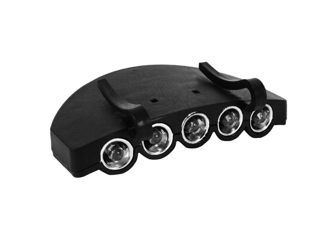 Lanterna Boné com luz LED giratória, lanterna de cabeça para camping, corrida e trilhas.