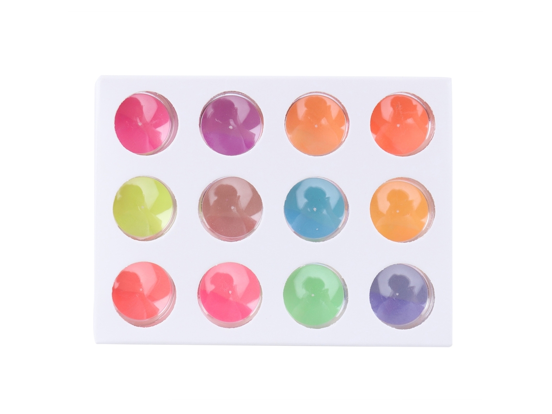 Pó Luminoso Para Arte De Unhas E Pintura Corporal 1g X 12 Caixas
