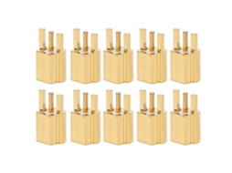 Conjunto de 10 Conectores Mmcx Fêmea 3 Pinos Ofc 50ohms para Equipamentos de Comunicação