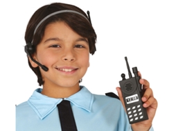 Kit para funcionário de escritório walkie talkie e fones de ouvido