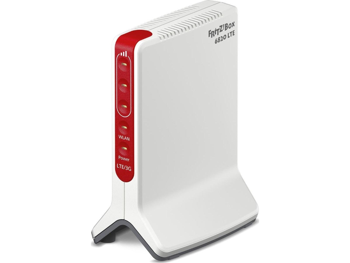 Fritz!Box Box 6820 Lte International Router Sem Fios Gigabit Ethernet Single-Band 2.4 Ghz 3G 4G Vermelho Branco