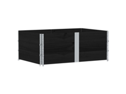 Garden Planter, Garden Planters Vidaxl Preto Madeira De Pinho (150 X 100 X 60.5 Cm)