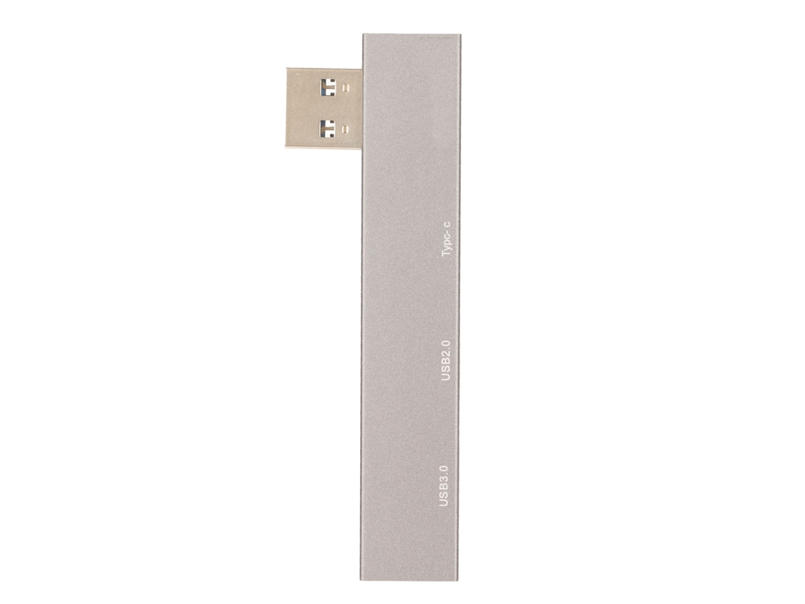 Estação de Docking 3 em 1 Usb3.0 com Alta Velocidade 5gbps Usb2.0 Type C Mini Dock de Liga de Alumínio