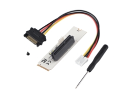Adaptador De Cartão Riser Ngff M.2 Key M Para Pci E Express 4x, Branco Luz Dourada