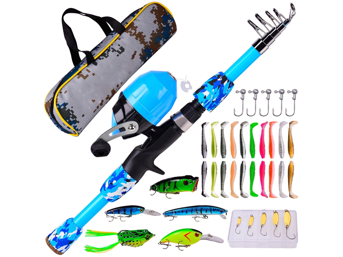 Kit de Pesca Marítimo Portátil com Mochila e Equipamentos