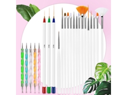 Kit De 23 Pincéis Para Unhas Artística Com Canetas De Ponto E Linha Para Pintura E Design De Unhas Acrílicas Diy