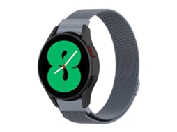 Bracelete Milanês para Samsung Galaxy Watch 5 Cinza Espacial XIAOMOYU (40mm/44mm)