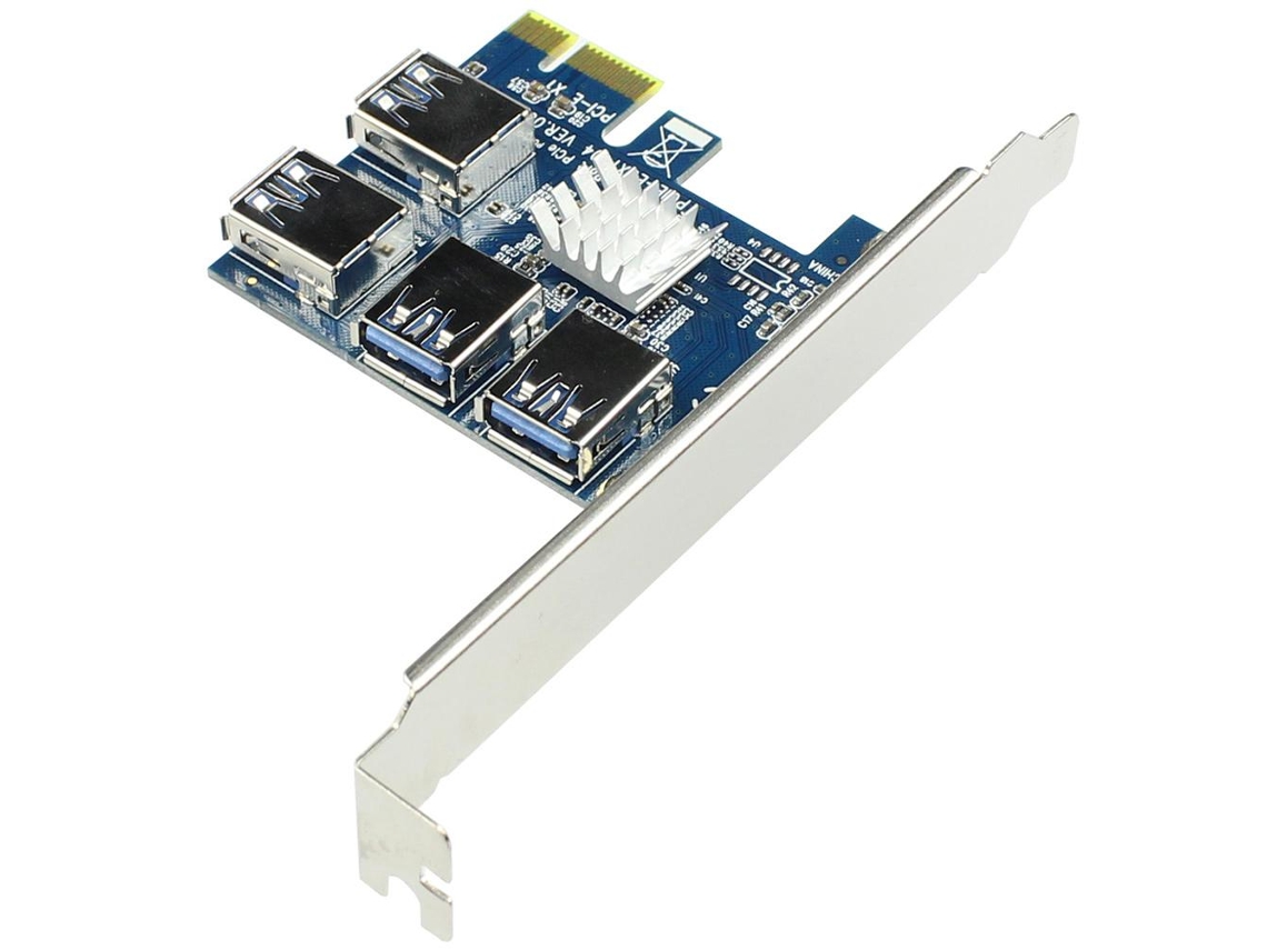 Placa Riser PCI e de Mineração LAXISCREED, expansão de 1 para 4 slots | LAXISCREED