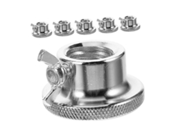 Conjunto De 6 Porcas Travamento Em Ferro Fundido Para Barras E