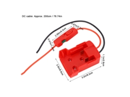 Laxiscreed Antena Minidish Com Adaptador E Fonte Portátil De Energia, Cabo Dc 16awg