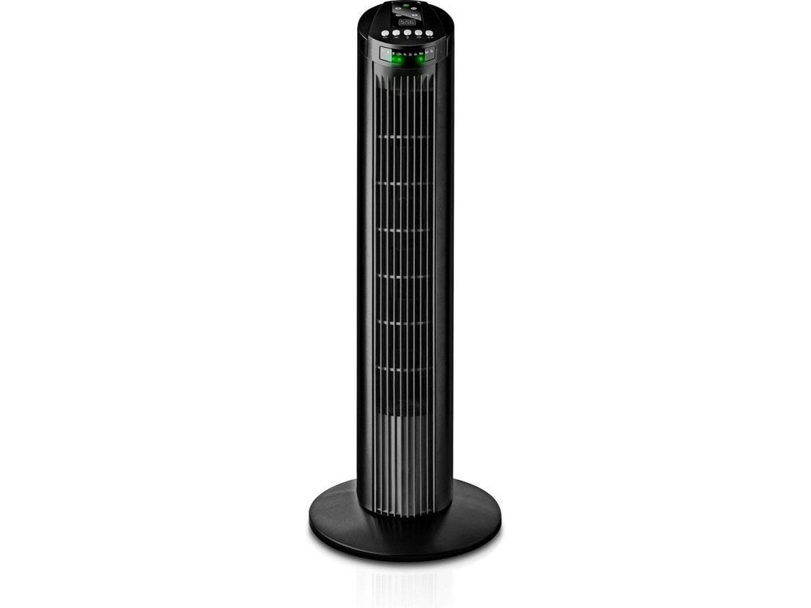 Ventilatore A Torre BLACK+DECKER - 45W, 81 Cm, Telecomando, 3 Modalità, Timer, Nero