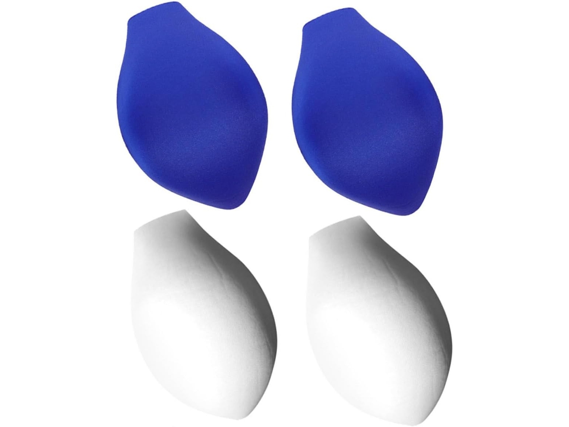 Conjunto De 4 Bojos Acolchoados 3d Para Cuecas Masculinas, Efeito De Volume, Azul E Branco, Para Roupa