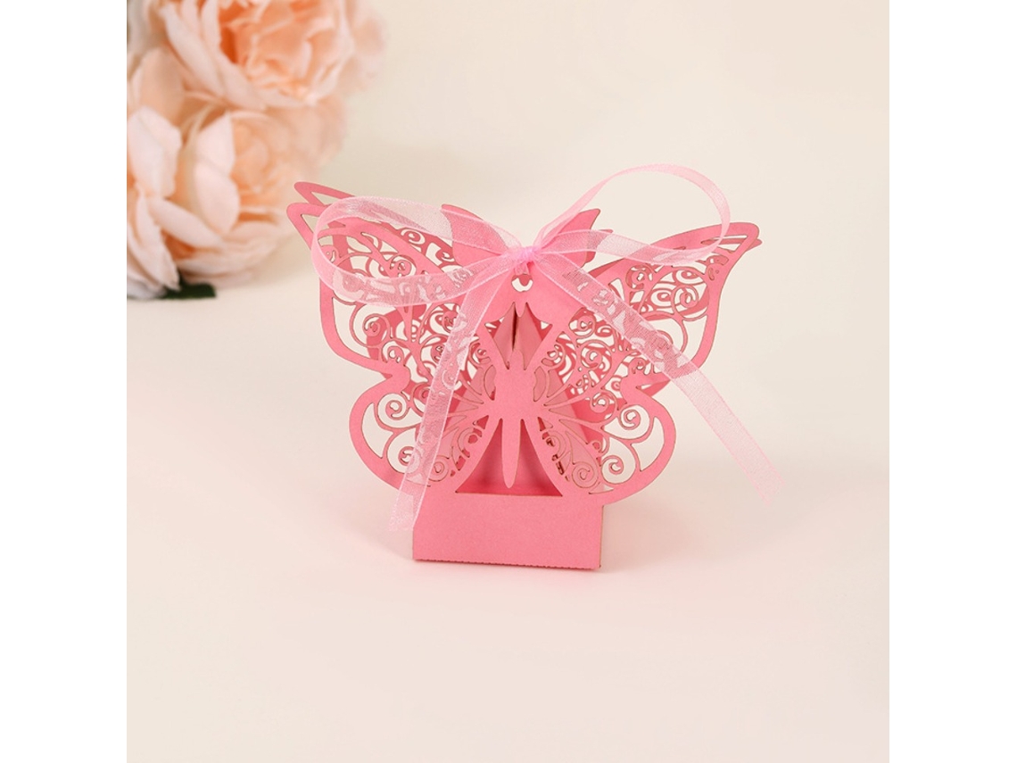 50 Caixas De Presente Para Doces E Chocolates, Rosa. Aquaforge