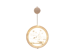Luzes de Natal Decoração Penduradas Luzes de Fada Operadas a Bateria para Janelas de Parede Decoração de Pátio 22Cm Feliz Natal 2