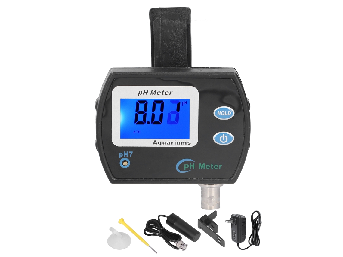 Medidor de pH digital 900, com sonda substituível, alta precisão, tela LCD para água | S/MARCA