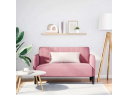 Vidaxl Sofá-luvas 109 Cm Veludo Rosa
