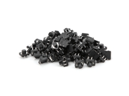 Interruptor De Botão Táctil Momentâneo Dip 12x12x8mm Plástico Industrial 100un