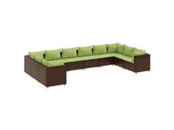 Garden Lounge Set, Garden Lounge Sets Vidaxl Marrom Rattan / Vime (n/a)