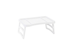 Jardin202 - Bandeja Plegable De Plástico - Bandeja De Cama Portátil | Mesa Multiuso - Mesa Auxiliar Para Salón Blanca |  (blanca)