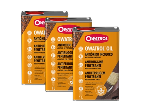 Pack 3 Uds Oil Inhibidor De Oxido 1 Lt OWATROL