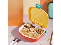 Marmita Bento Com Compartimentos Para Crianças E Adultos - Caixa De Almoço Portátil Para Trabalho E Casa