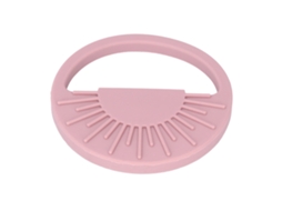 Mali brinquedo de Morder Silicone para Bebê Sol Semicircular Fácil de Segurar Lavender Red