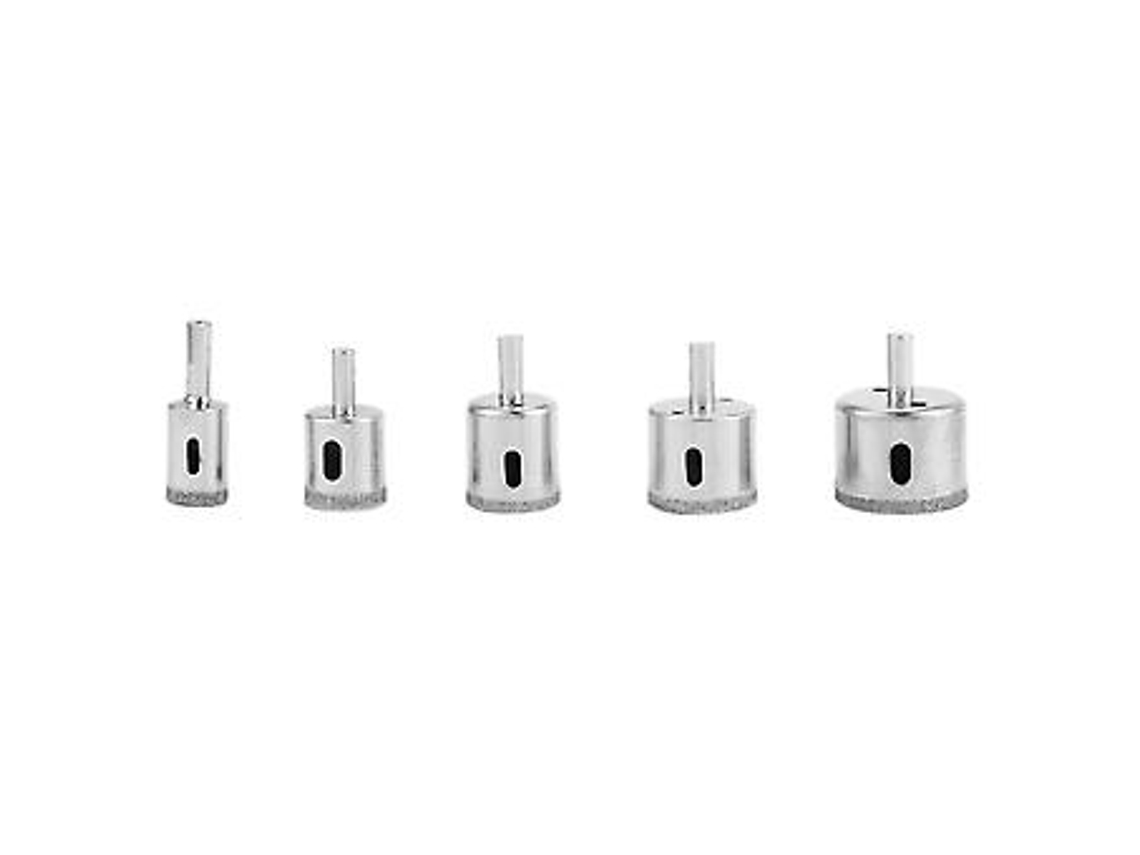 Conjunto De Brocas Diamantadas 5x 20 42 Mm Para Corte De Azulejos, Vidros, Mármores E Granitos Slowmoose