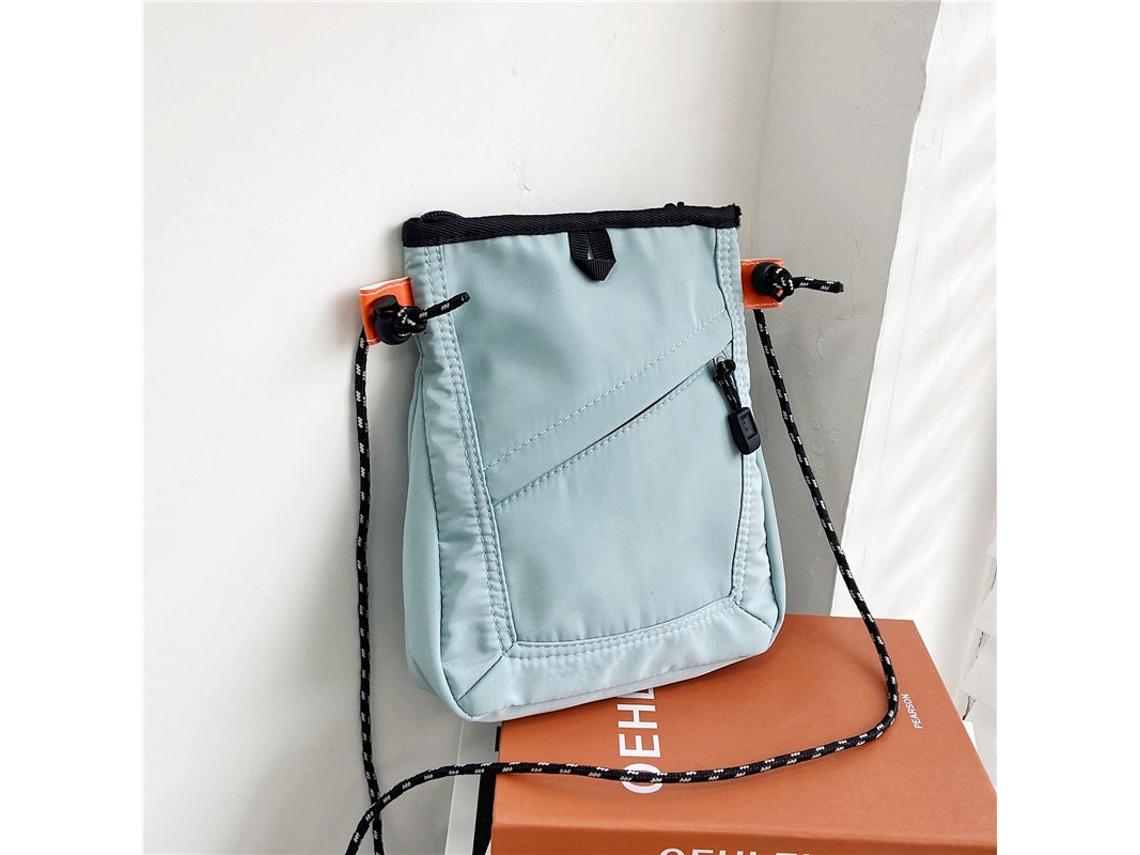 Bolsa Pequena De Nylon, Carteira Quadrada Para Celular, Bolsa De Ombro Multifuncional Para Estudantes, Azul Claro SUNNY SPACES