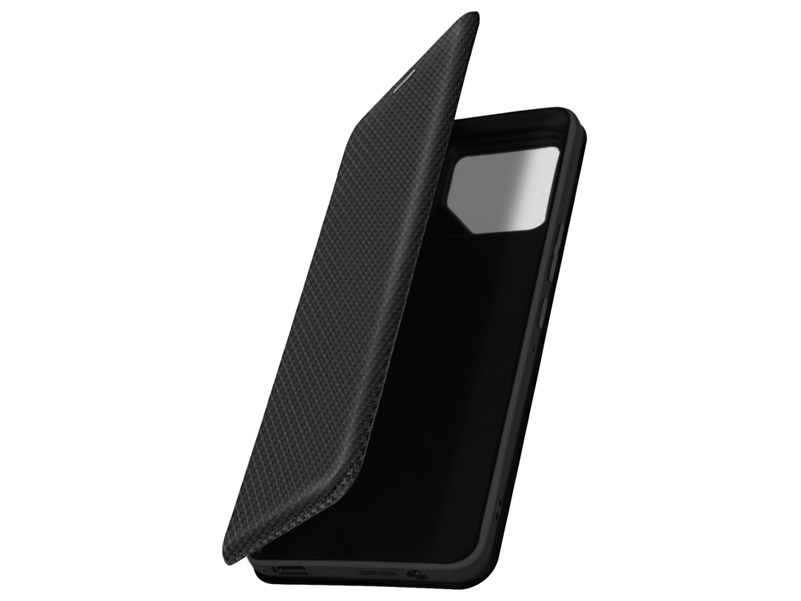 Capa AVIZAR Fólio Asus Rog Phone 8 e 8 Pro Aba com Suporte Carteira Acetinado Carbono